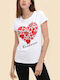 Damen Bluse Baumwolle White