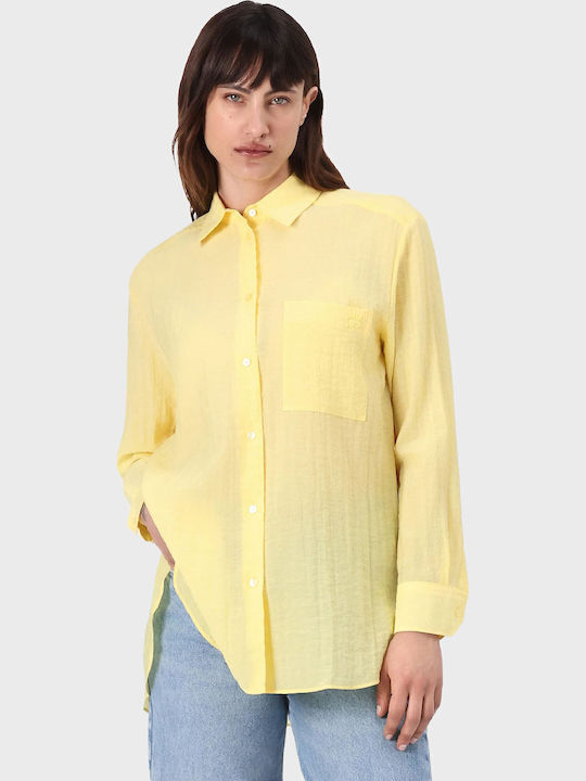 Elodina Women's Long Sleeve Shirt Yellow