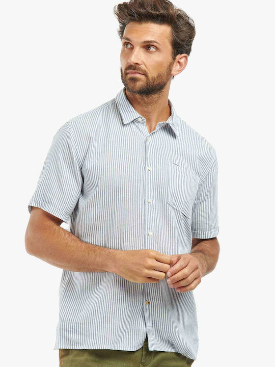 Barbour Short-sleeved Shirt Navy