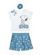 Kids' Set with Shorts Summer 2pcs White