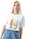 So Loved Damen Crop T-Shirt White