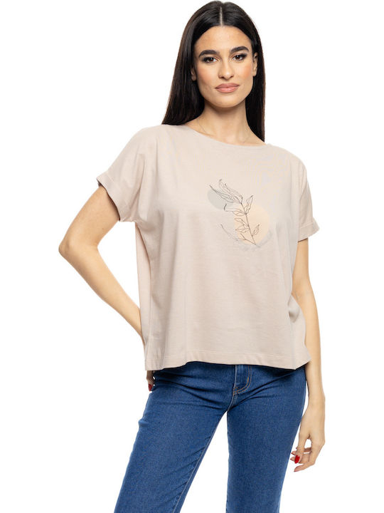 Splendid Γυναικείο T-shirt Beige