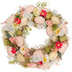Wreath with Multicolored Flowers and Colored Eg...
