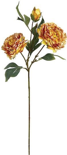 Arti Casa Dekorative Künstliche Pfingstrosenzweig Gelb 79cm