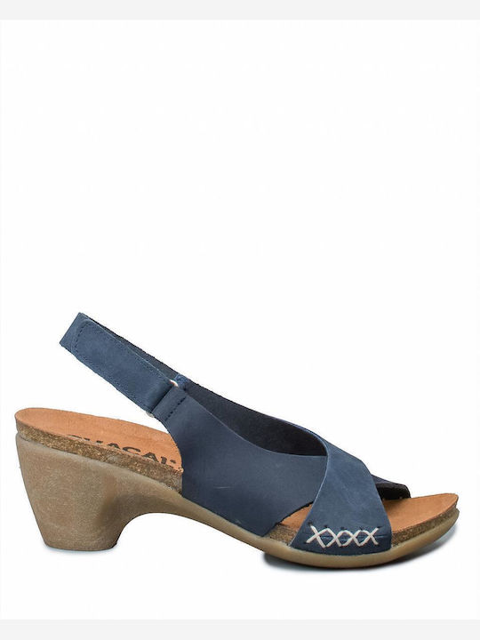 Chacal Leder Sandalen Anatomisch Marineblau