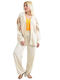 Women's Beige Set with Pants with Elastic in Straight Line with Sequins