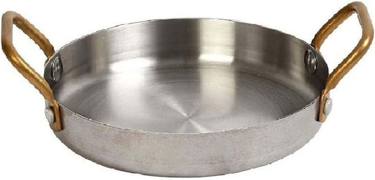 Espiel Shiny Silver 16cm Saganaki Pan