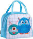 Kentia Mostro School Insulated Hand Lunch Bag Blue 19 x 13 x 23cm