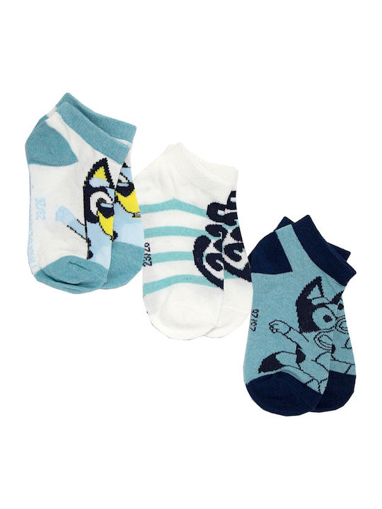 Bluey Kids' Ankle Socks White 3 Pairs