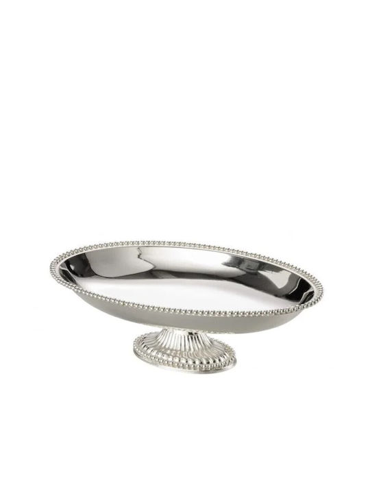 Decorative Silver Metal Bowl 25.5x16x9cm Galifas 7919137 Galifas