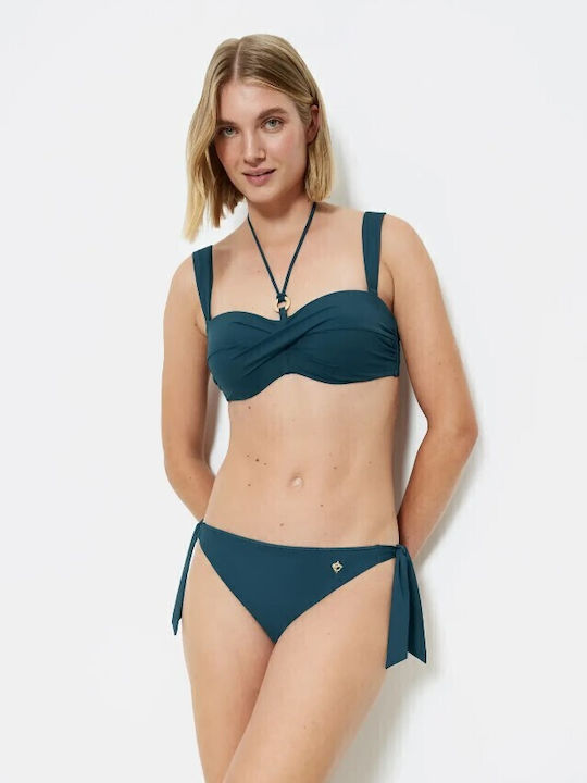 Triumph Summer Twist Strapless Bikini Top Petrol