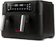 Girmi Air Fryer with Double Detachable Bucket 9lt Black FG26