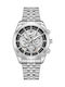 Men's Automatic Watch with Silver Metal Bracelet