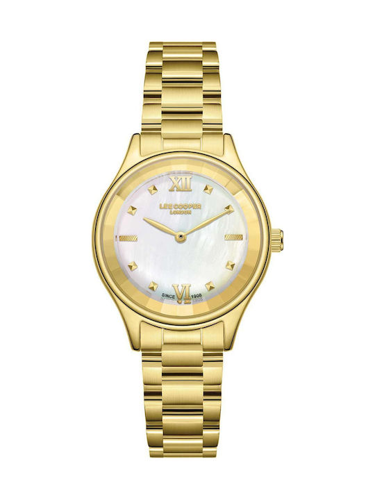 Lee Cooper Bracelet Women's Watch with Gold Met...