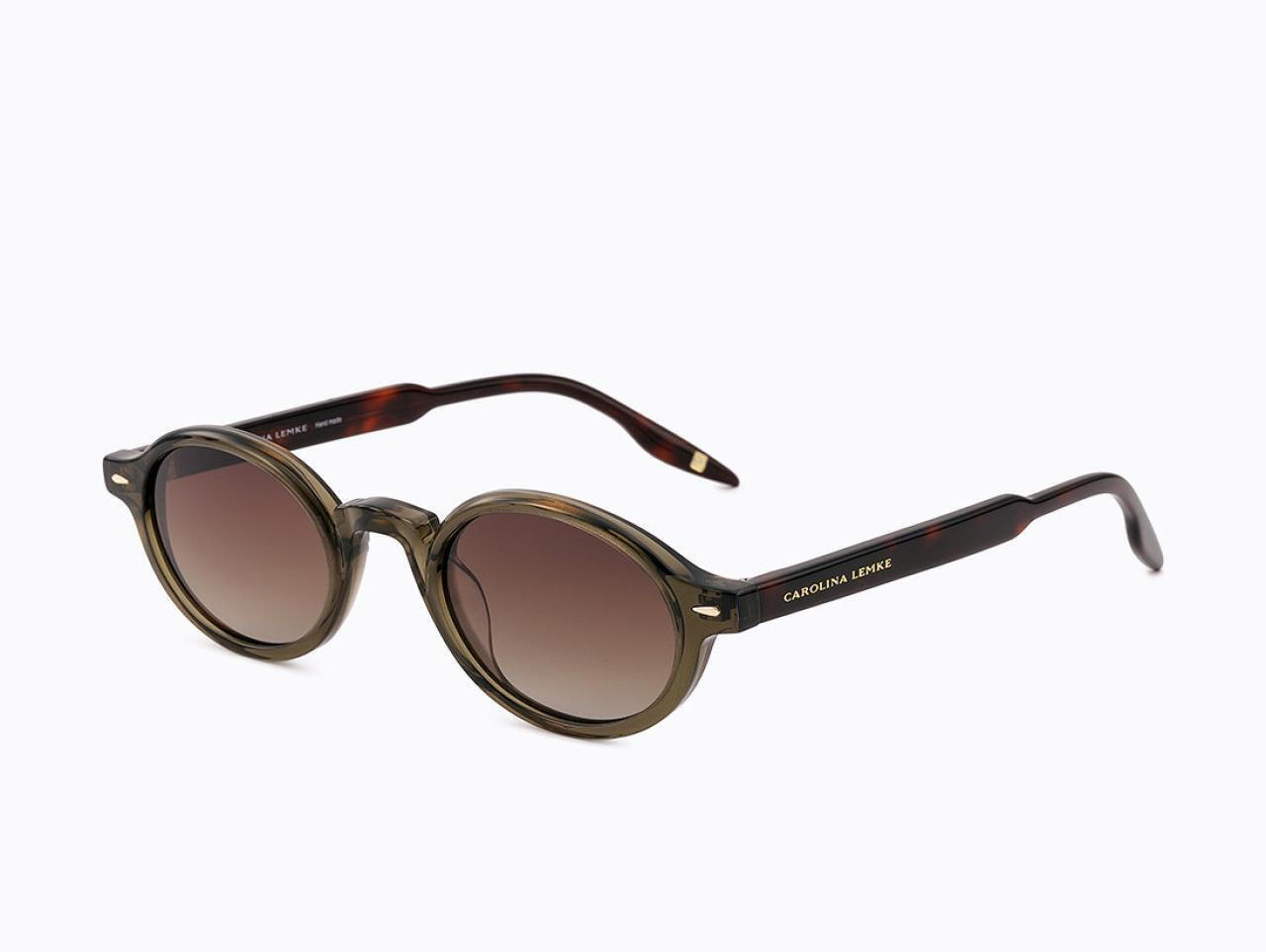 Carolina Lemke Unisex Sunglasses with Brown Tartaruga  display picture 2