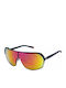 FILA Unisex Ochelari de soare cu Gri Cadru și Multicolor Oglindă Lentilă