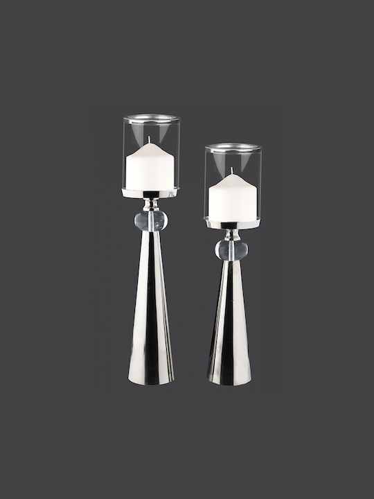 La Vista Set of Metal Candle Holders In632890 2pcs