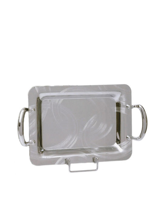 Galifas Inoxidabil Dreptunghiular Tavă de Servire în Culoare Argintiu 45x30cm GBK-02373-L 1buc