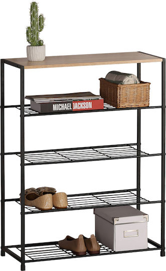 Metalică Suport pentru pantofi 5 rafturi L63xW30xH83cm