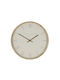 Wall Clock Wooden Beige