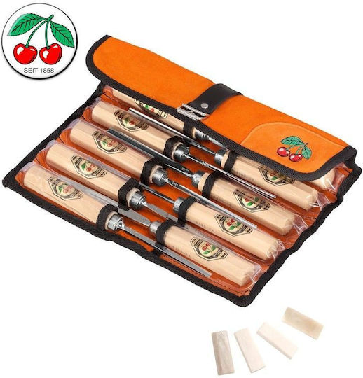 Wood Carving Chisels Set In Rolling Sheath Kirschen 3157000 12 Pieces