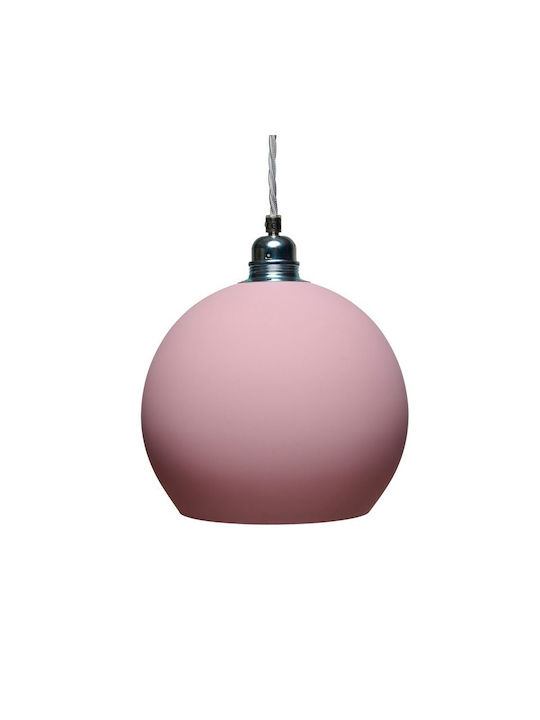 Ebb & Flow Pendant Light Pink with Socket E27 22x22cm