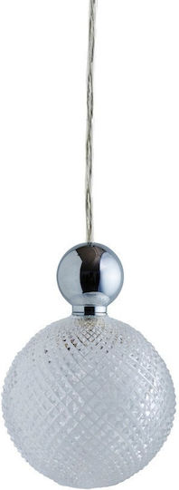 Ebb & Flow Pendant Light Gold with Crystals for Socket G4 10x10cm