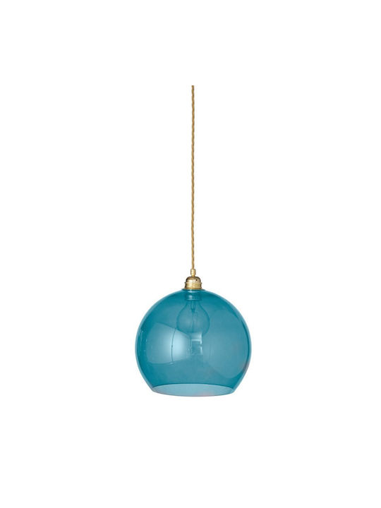 Ebb & Flow Pendant Light Blue with Socket E27 2...