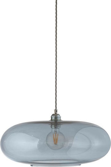 Ebb & Flow Pendant Light Light Blue with Socket E27 45x45cm