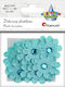 Titanum Decorative Flower for DIY Crafts Blue 20pcs 3x3cm