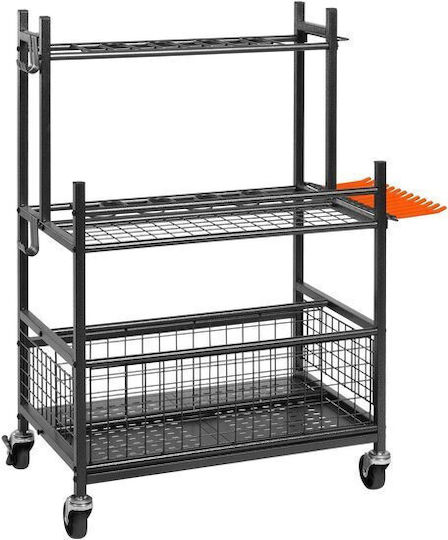 Organizator Echipamente Unelte Grădină Garaj Oțel 4 X Roți 652 X 403 X 990 Mm