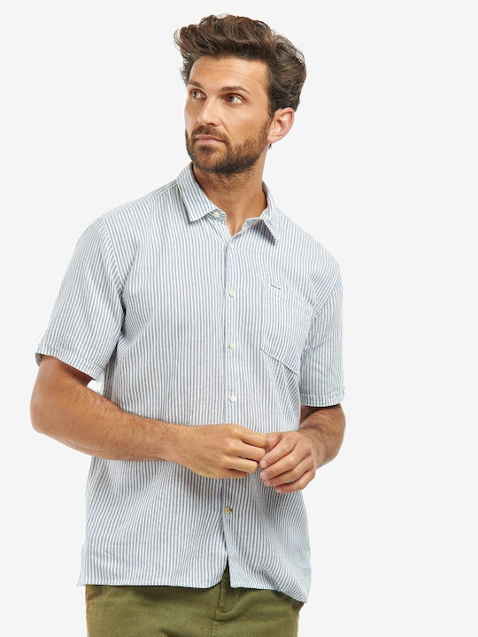 Barbour Short-sleeved Shirt Blue