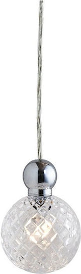 Ebb & Flow Pendant Light Gold with Crystals for Socket G4 7x7cm