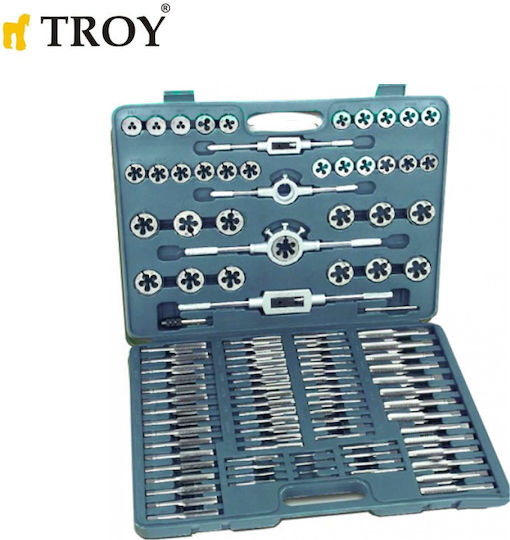 Troy Set de chei tubulare și clichet 110buc