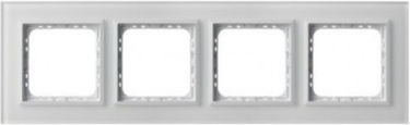Sonata Quadruple Frame White Frosted Glass R-4rgc 78 00