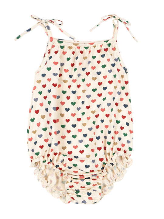 Konges Slojd Babystrampler Ärmellos Coeur Colore