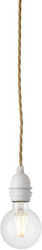 Pendant Light Suspension 1xe27 Twisted Fabric Cable Wire Unit Ebb&flow Wie27baktwgo Gold