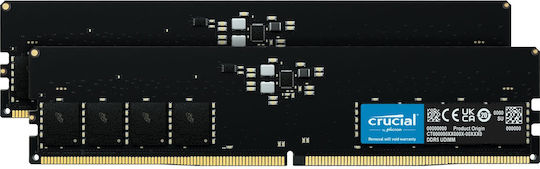 Crucial 128GB DDR5 RAM cu 2 module (2x64GB) și Viteză 5600 pentru