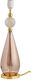Table Lamp Body 1xe27 Blown Glass Sphere Crystal Checkered 47cm Gold Metal Smykke Ebb&flow Ba101142 Pink