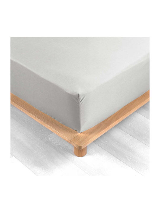 Douceur d'Intérieur Σεντόνι Μονό με Λάστιχο 90x190εκ. White