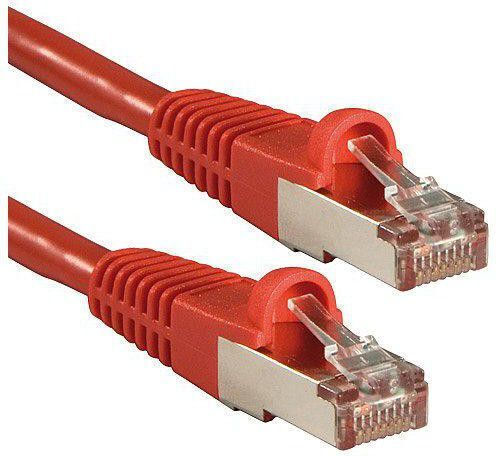Lindy S/FTP Кат.6 (Gigabit) Мрежов Кабел Ethernet 3м Червен