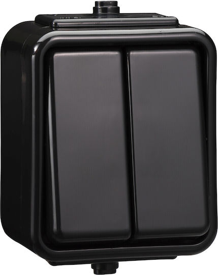 Schneider Electric Cedar Херметичен ключ 10A IP44 Черен WNT500C05