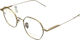 Alexander Wintsch Aw6139 C4 Women's Metal Geometric Prescription Glasses Matte Gold