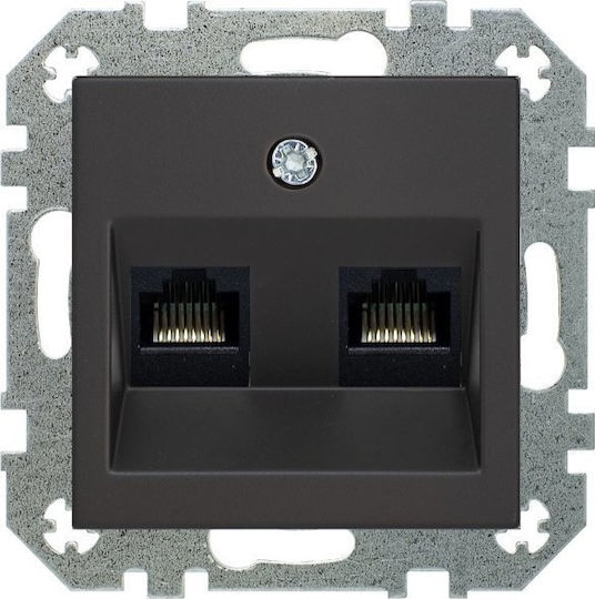 Priză computer Ikl-002-01.r/on59 2xrj45