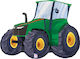 Grüner Traktor Ballon 30"