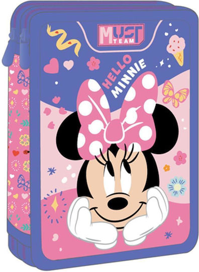 Double Filled Pencil Case 15x5x21 Minnie Besties Forever