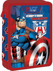 Double Filled Pencil Case 15x5x21 Captain America
