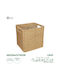 GloboStar Artificial Garden Caves Übertopf Rattan Beige 32x28x30εκ.