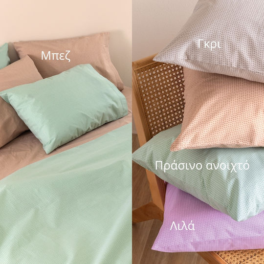 Palamaiki Сет Чаршафи с Ластик 170x200+32см. Totem Silver 4бр