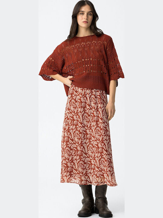 High-waisted Maxi Skirt Floral Floral